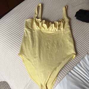 Forever 21 Elegant Yellow Bodysuit
